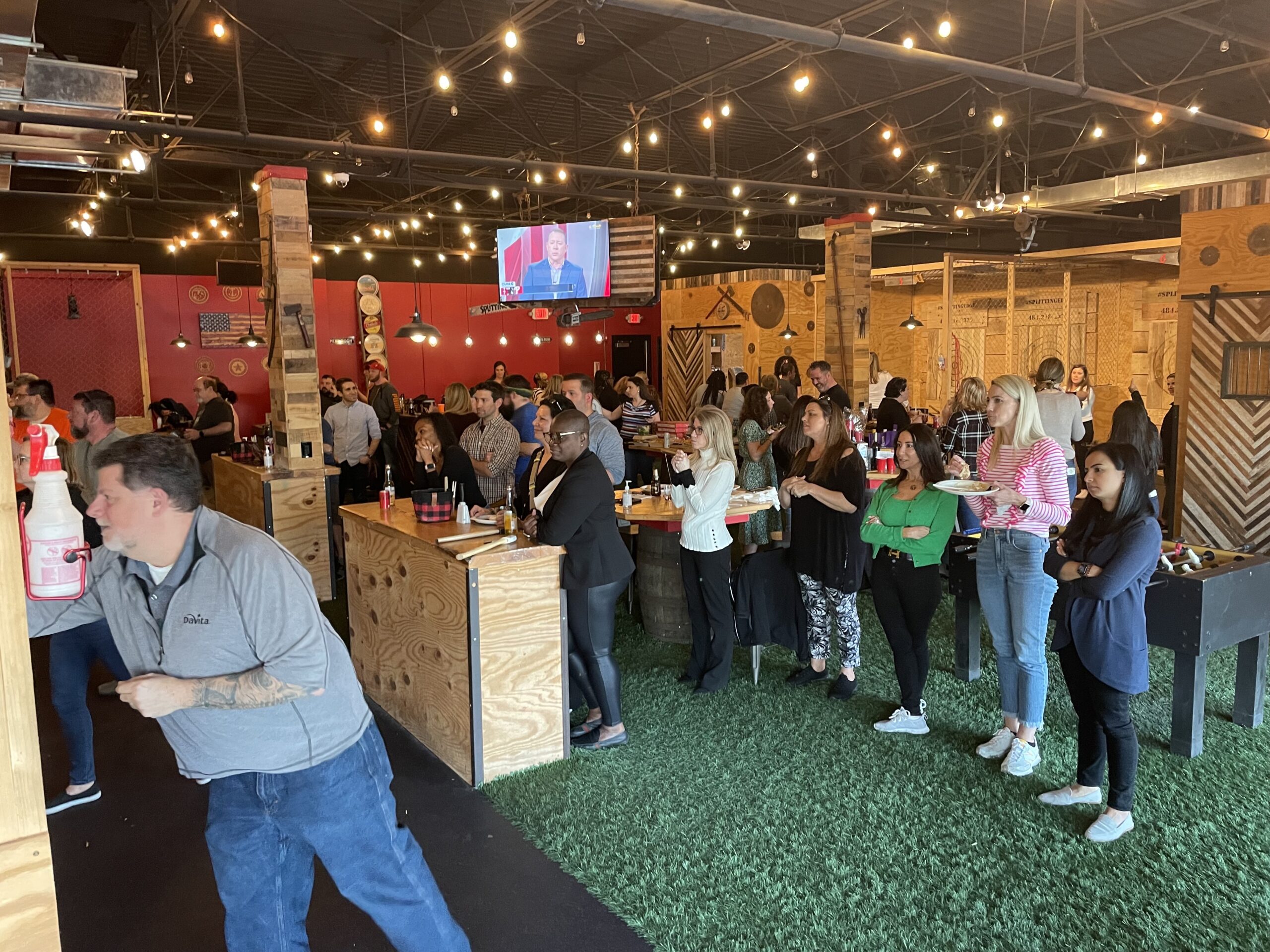 corporate team building events space axe throwing in Malvern PA
